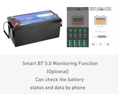 China 12V 200 Ah Lifepo4 Battery 200 Amp Hour Lithium Ion Battery 12volt 200ah Lithium Ion Battery for sale