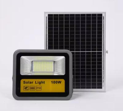 China 60W 100W 200W Solar Led Flood Lights IP67 6000K High Bright 196 LEDS Garden Solar Lights for sale