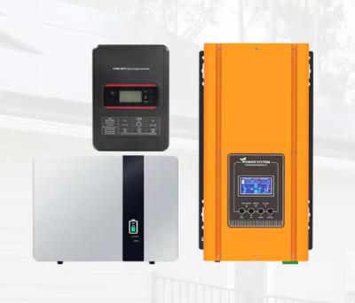 China Zuhause Gleichspannung zu Wechselstrom 3kw 5kw reine Sine Power Inverter System Off-Grid Solarenergie Energiespeichersystem zu verkaufen