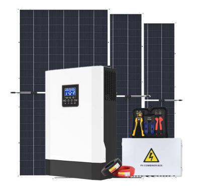 China Professionelles komplettes Solarsystem Off-Grid 5000 Watt Hybrid Solar Kit Mttp 5KW 8KW 10KW 6KW Solarenergiesystem zu verkaufen