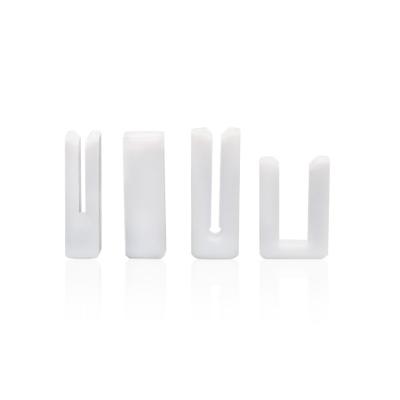 China PTFE Manufacturer injection mould plastic tube clip processing customization  PTFE insulator  parts for sale