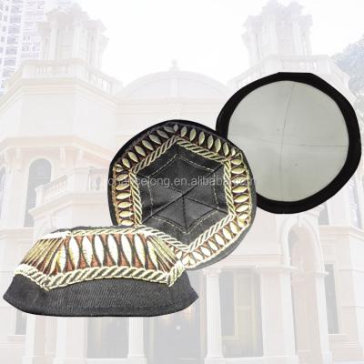 China Luxury Round Jewish Kippah Koshier Kippah Kippot Factory Wholesale Manufacturer for sale