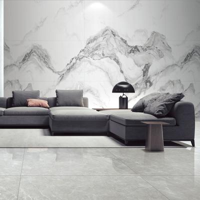 China Country Custom Design 900x1800 Polished Marble Large Gray Bathroom Porcelain Tiles for sale