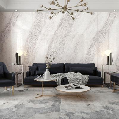 China Full Gray Ultra Thin Marble Porcelain Glazed Polished Wall Tiles From Europe Foshan Realgres 1200x2400 for sale