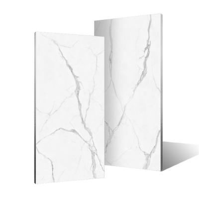 China Europe Best Direct Selling 160*320 Marble Look Nano Polished Porcelain Floor Tile for sale