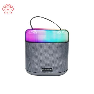 China Phone Function Portable Karaoke Wireless Microphone Set 5W BT Speaker Stereo Gift For Adults Kid Party With RGB LED Light for sale