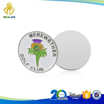 China Iron Custom Metal Golf Club Ball Marker in Soft Enamel for sale