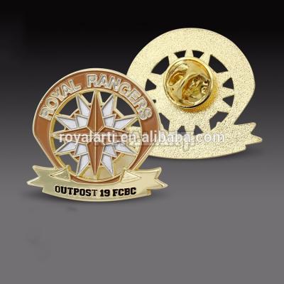 China Europe Singapore Spinning Lapel Pin for Royal Rangers for sale