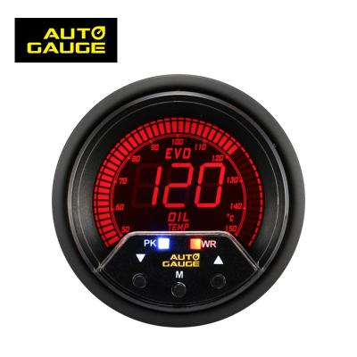 China Digital Oil Temperature Gauge 60mm Digital Color Racing Meter LCD Display Auto Spare Part Oil Temperature Gauge for sale