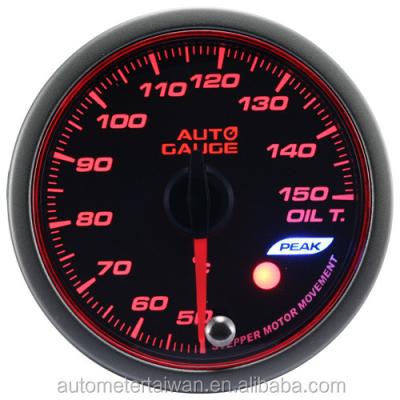 China Japanese Auto-Oil Temp Gauge 52mm Motor Movement Angel Ring Analog 2 Colors Auto-Oil Temp Gauge for sale