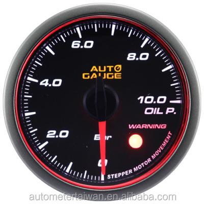 China Auto Car Interpretation 2 Color LED Car Monitor Oil Pressure Meter Gauge 60mm Monitor Oil Pressure Meter Gauge for sale