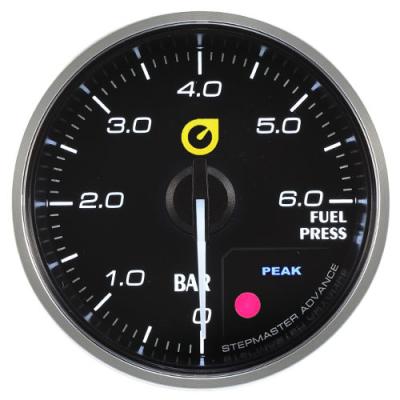 China OEM ODM Universal Clear Flat Lens Electric Fuel Pressure Gauge 60mm for sale