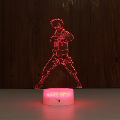 China New Modern Custom Stereo 3D Night Light Illusion Creative Anime Acrylic Led Table Decoration Lights for sale