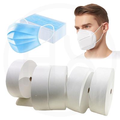 China Breathable N95 Blown Melt Nonwoven Fabric Filter / PP Meltblown Nonwoven Fabric For Mask Use PFE Meltblown for sale