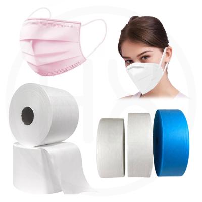 China Breathable Melt Blown Nonwoven Filter Cloth 40gsm Bfe99% For Face Maskes 100% pp Factory Price 50gsm 175mm Meltblown Nonwoven Fabric for sale