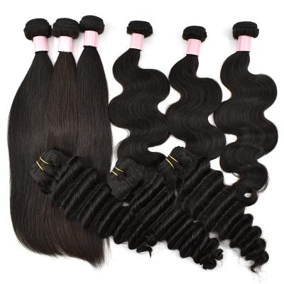 China Straight Hair HaiYi Cuticle Aligned Hair Supplier Can Be Dye #27 Color Brazilian Straight Hair With Closure for sale