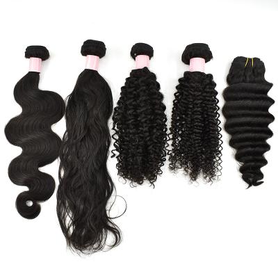 China Shipping Unprocessed 9A 10A 11A 12A Mink Cuticle Aligned Brazilian Hair Straight Hair Drop Bundles With Closure for sale