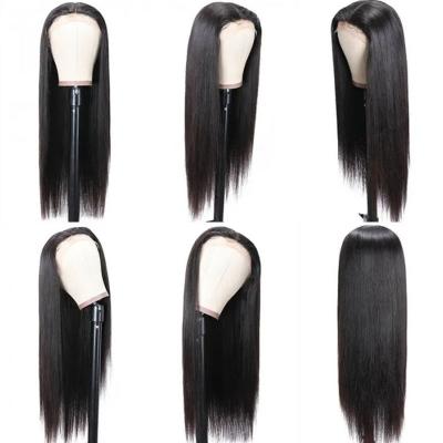 China HAIYI 13x4 Hd Silky Straight Bone Frontal Lace Front Human Hair Wigs For Black Women for sale