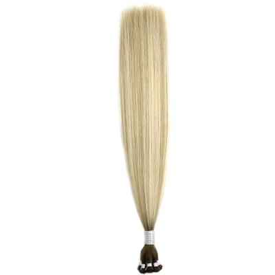 China 2020 Russian Wave 100% Virgin Silky Straight Cuticle Aligned Hair Extension Hand Tied Hair Weft for sale