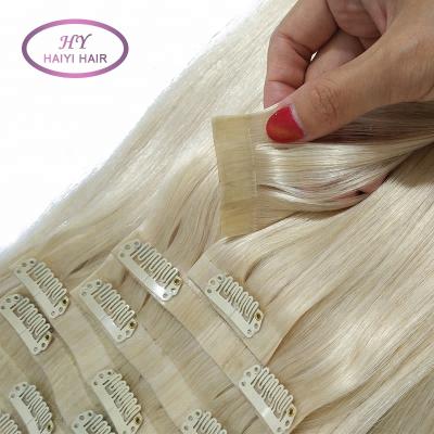 China 2018 New Hair Products PU Seamless Cheap Unprocessed Skin Weft Clip In Hair Extension for sale