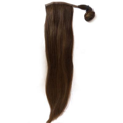 China 100% Blonde Ponytail Hair Extensions Little Girls Silky Straight Hair Ponytail Wave for sale