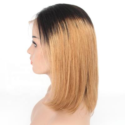 China High Quality Cheap Price Silky Straight 1BT30 Lace Frontal Bob Wig 150% Density for sale