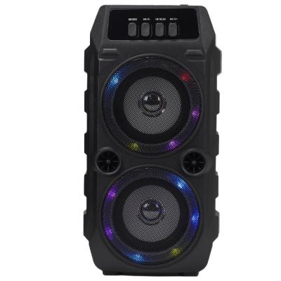 China 2021 New Home Cell Phone Wireless Connection Large Portable Speaker 10W Led Speaker Lights for sale