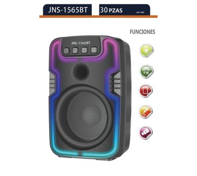 China Factory sale colorful hot outdoor music speaker portable LED light OKFLY JNS-1565BT wireless speaker for sale