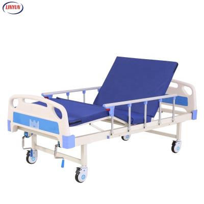 China Factory direct sale high quality low price double manual shaking hospital bed for sale