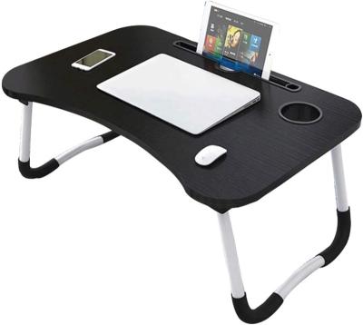 China Foldable Laptop Bed Table, Foldable Portable Lap Standing Desk with Cup Slot, Notebook Stand Breakfast Tray Book Holder for Sofa, Bed for sale