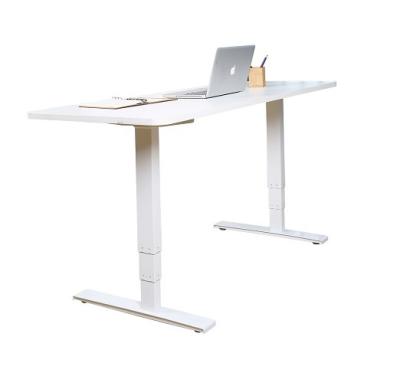 China Electric Commercial Furniture Dual Motors Stand Up Desk Frame Workstation Adjustable Height Desk Base for sale