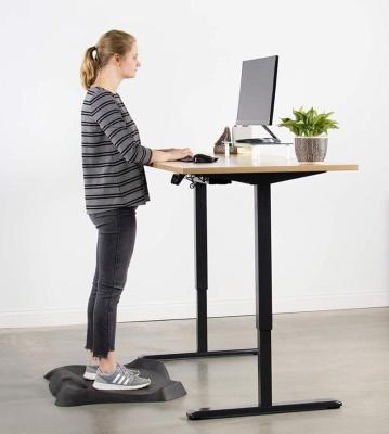 China Single PC Desktop Motor Height Adjustable Sit Stand Desk Frame Workstation for Home and Office Use for sale