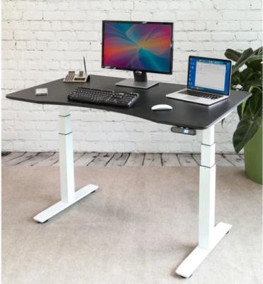 China Double (Height) Adjustable Table Frame Motor Two Adjustable Legs Height Ergonomic Sit To Stand Workstation Desk Frame for sale