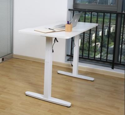 China (Height) Adjustable Customizable Sit To Stand Desk Frame Height Adjustable Electric Motor Position Double Desk Frame for sale