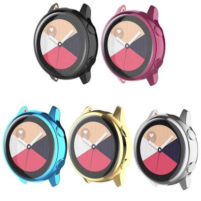 China Anti-Scratch/Newest High Full Waterproof Electroplating Watch Case Protective Clear Fashionable Anti-Resistant Soft TPU For Samsung Galaxy Active 40MM R500 for sale