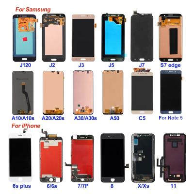 China Wholesale Broken Screen Factory Fix Phone Touch Screen Show Different Brands Model Mobile Phone Lcd With Oled Display for sale