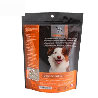 China High Quality Moisture Proof Printed Dog Food Holder Up Resealable Zipper Packaging Plastic Bag for sale