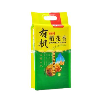 China BIODEGRADABLE custom printed food vacuum bag plastic bags rice packaging materials with handle for sale