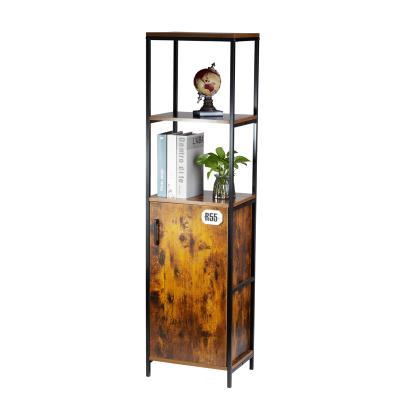 China AmoyGlong Style Home Office Shelf 3 Tier Living Room Modern Wooden Furniture Bookcases Wholesale Industrial Shelves Storage Racks for sale