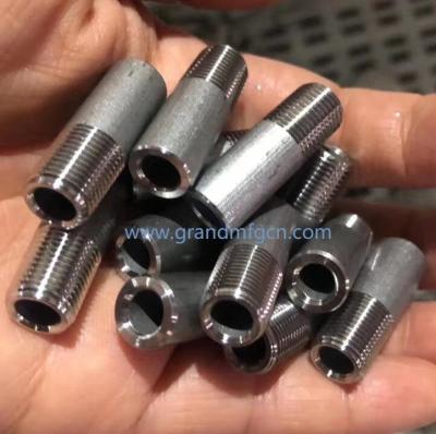 China Heavy Industry SUS304 Male Thread Straight SS304 Connector Fitting Precision Custom CNC Machined Parts SS304 Plugs for sale