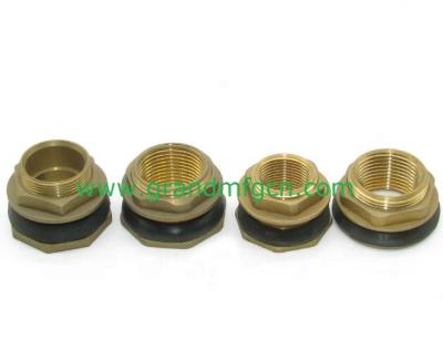 China Hotels Brass Water Tank Outlets Connector Adapter Fittings With NBR Gasekets for sale