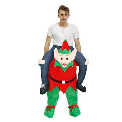 China Carry Ride On Me Shoulder Santa ST.Patricks Christmas Day Eco-friendly Breathable Elf Costume Funny Adult Cosplay Costumes Costume for sale