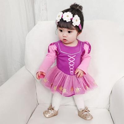 China Eco-Friendly Soft Material Popular Cosplay Birthday Party Kids Jessie Belle Princess Baby Girl Dress Costumes for sale