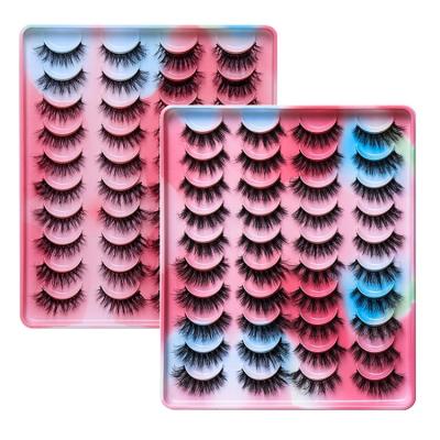 China Real Mink Lashes Hot Sale Luxury Lashes 3d Mink Eyelashes Fluffy New Product New 20pack 8-20mm for sale