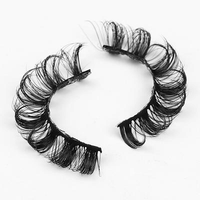 China Mink Russian Lashes Russian Strip D Very Soft Multilayer Bulk Faux Loop Dramatic Volume Strip Lashes Super Soft 3D Eyelash Seller for sale