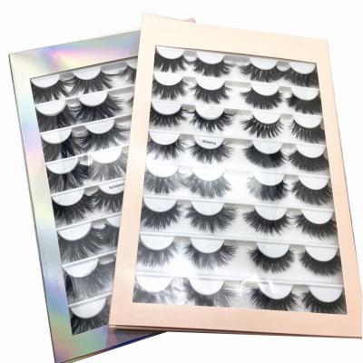 China Natural Pretty Fluffy Curly Mink Eyelash Label False Mink Eyelash Natural Bulk Logo Eyelashes 10/16/20 Pair Set for sale