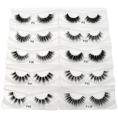 China Very Soft and Crisscross and Straight Strands Private Wholesale Eyelashes 100% Handmade Bottom Lashes Transparent Clear Strips 3D Mink Eyelash with Custom Eyelash Packaging Box for sale