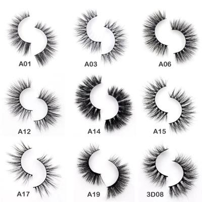 China Hot Sale Cheap Custom 7-15mm Long 100% Natural Handmade 3d Mink Lashes Bulk Wholesale Wispies Vendor for sale