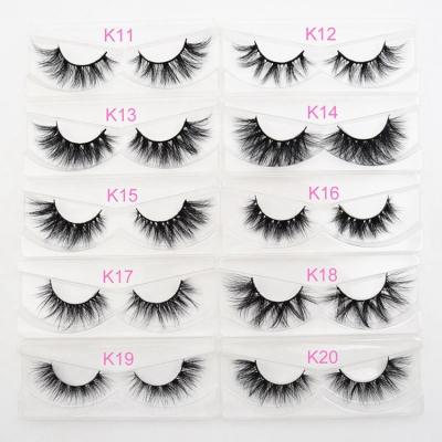 China Various Long Fluffy Eyelashes 8-20mm Medium 5d Mink Lashes Eyelash Very Soft Criss-Cross and Straight Factory Sale Strands Supplier for sale