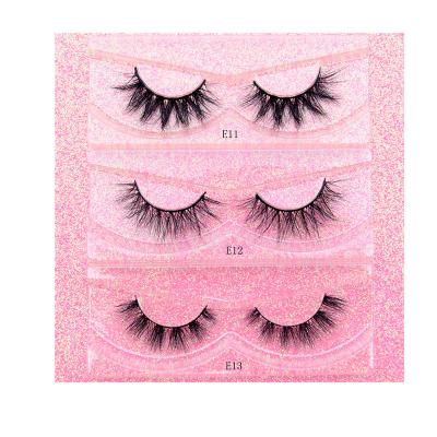 China High Quality Wispies 3D Mink Lashes With Packaging Custom Cruelty Free Vegan Wholesale Mink Lashes for sale